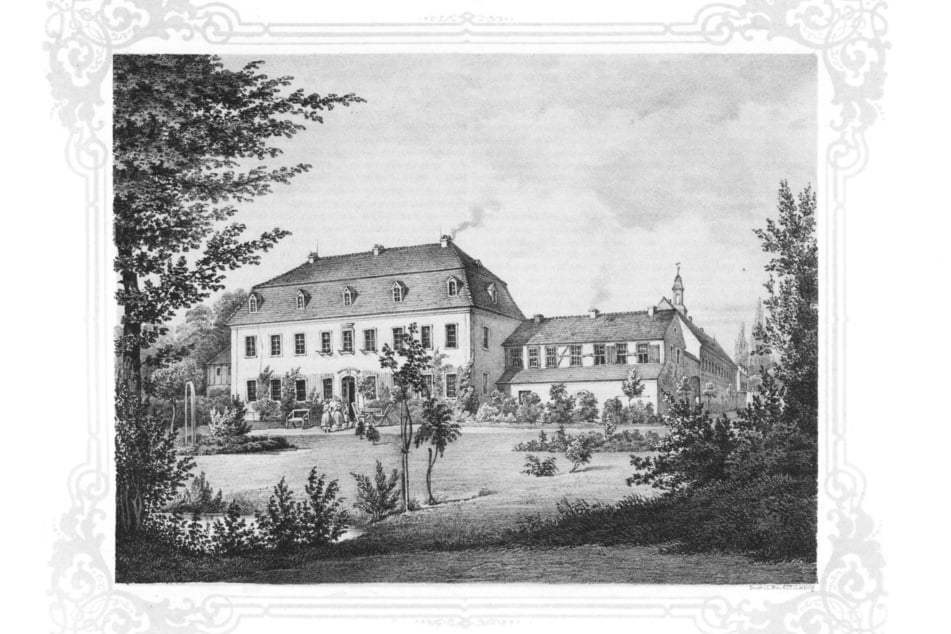 So schön sah das alte Rittergut in Schönau einst aus.