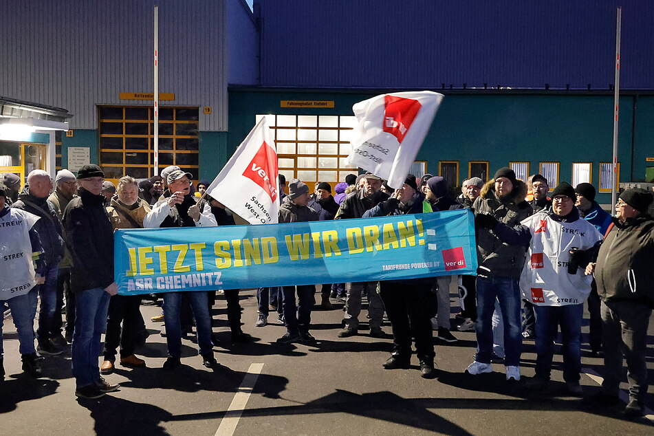 Zwei Tage lang streikten die Mitarbeiter des ASR Chemnitz.