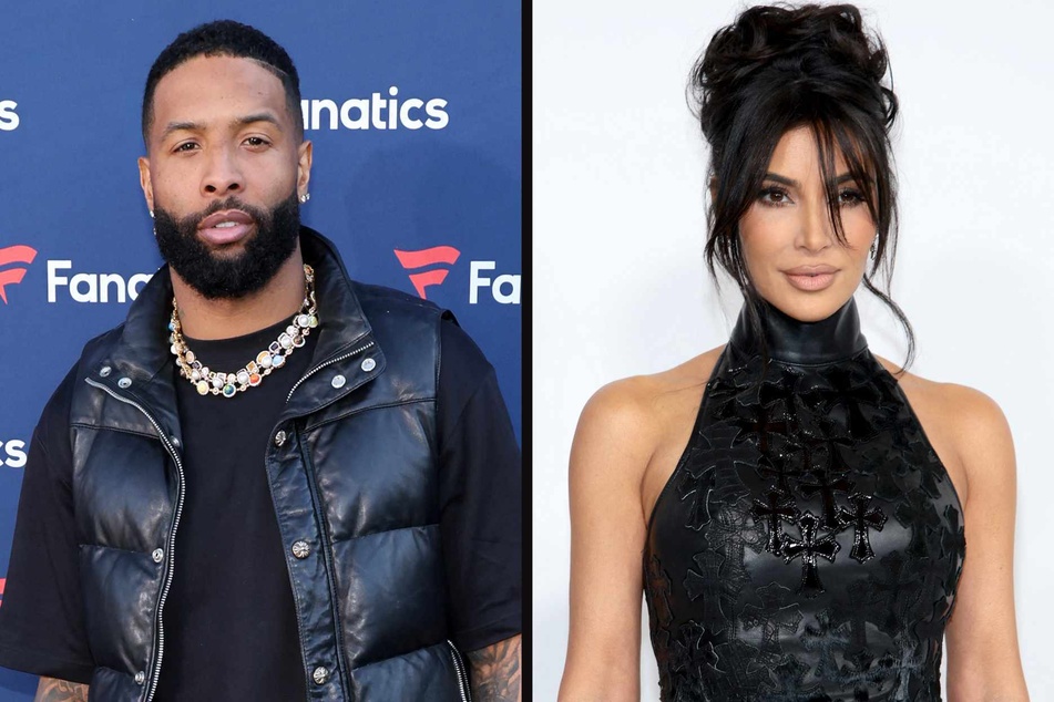 Kim Kardashian (r.) and Odell Beckham Jr. (l.) might have said that they're just friends, but some new viral videos of the pair are telling a different tale!