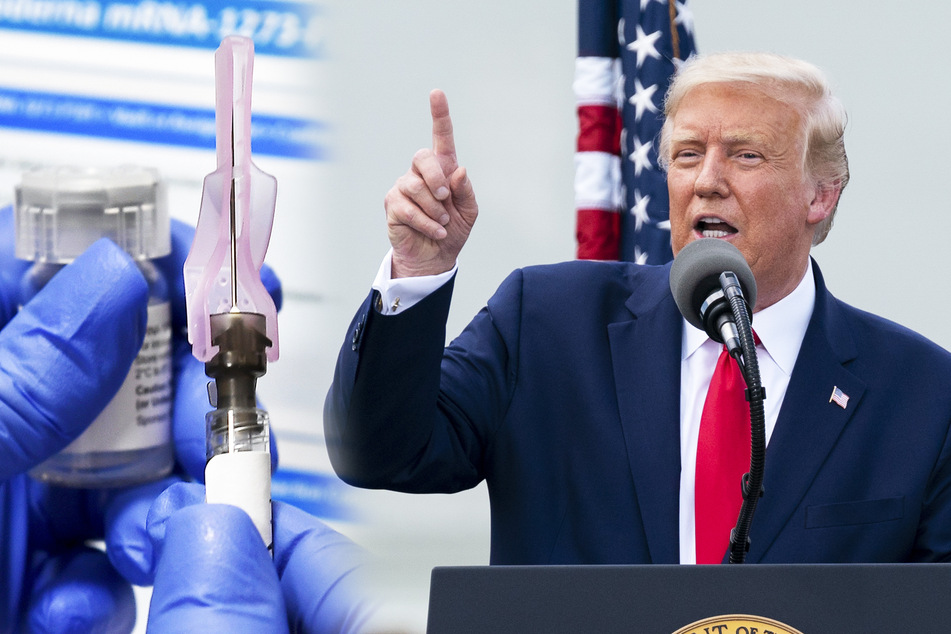 Donald Trump (74), Präsident der USA, machte Druck bei der Entwicklung eines Impfstoffs.