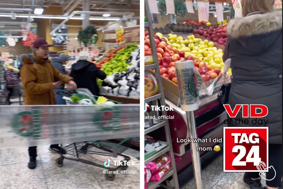 Lara's supermarket prank on TikTok is our Viral Video of the Day.