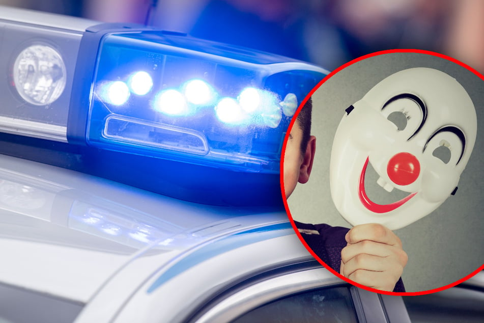 Ein Mann mit einer Clownsmaske hat einen Polizeieinsatz in Moosach ausgelöst. (Symbolbild)