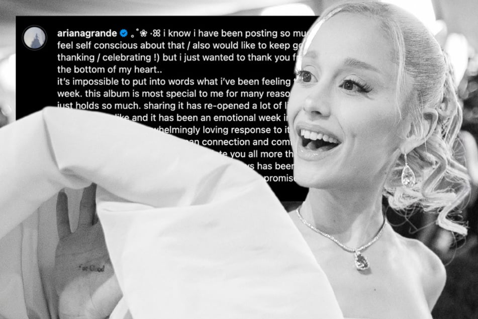 Ariana Grande took to Instagram to share a heartfelt message with fans.
