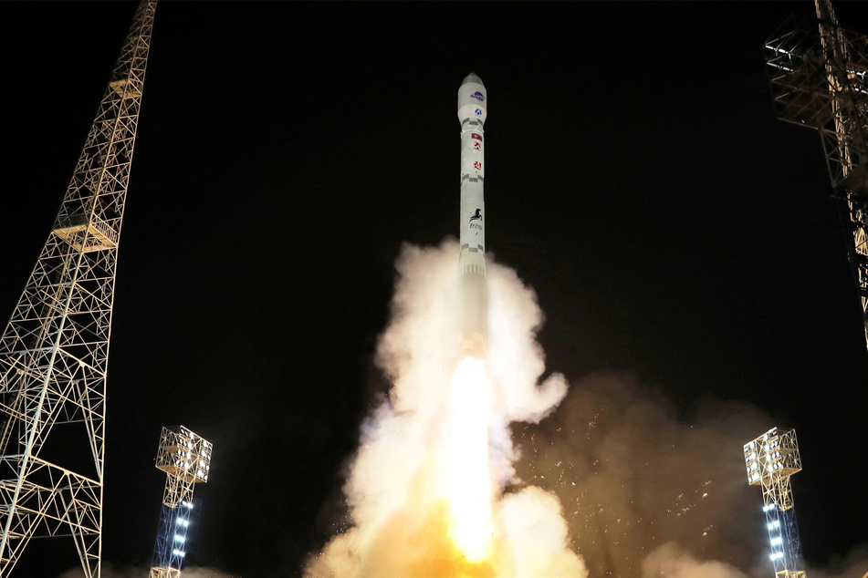 Spy satellite Malligyong-1 was launched from North Korea on Tuesday, according to a photo provided by the country's government.
