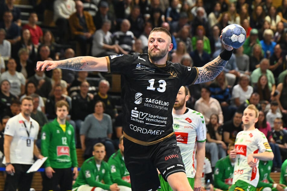 Mit einem Sieg in seinem 199. Pflichtspiel für den HCE will sich Mindaugas Dumcius (29) aus Dresden verabschieden.