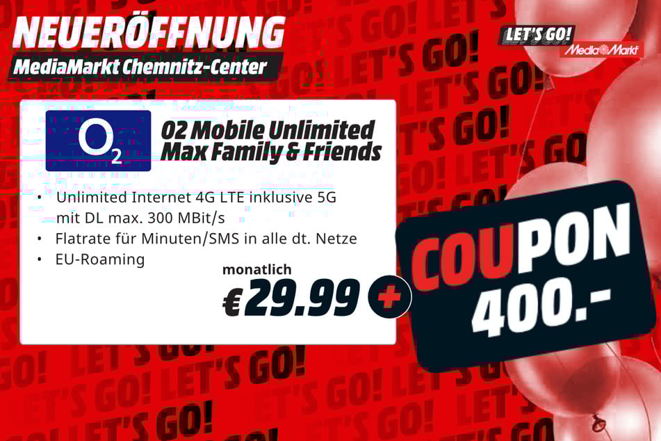 o2-Tarif abschließen, 400-Euro-Coupon geschenkt bekommen.