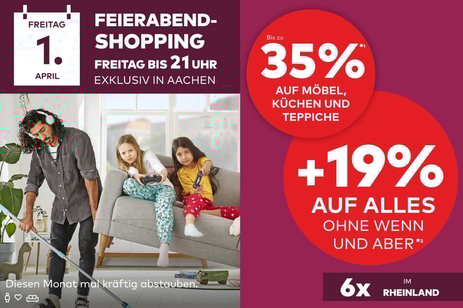 Rabatte sind ab sofort und bis zum 01.04.2022 gültig.