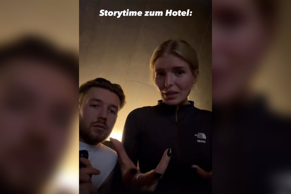 Antonia Hemmer (25) und ihr Freund Leopold Krey sprechen über ihre Erlebnisse im Hotel.