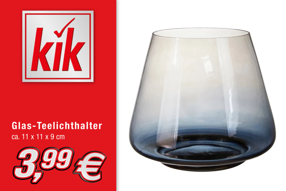 Glas-Teelichthalter