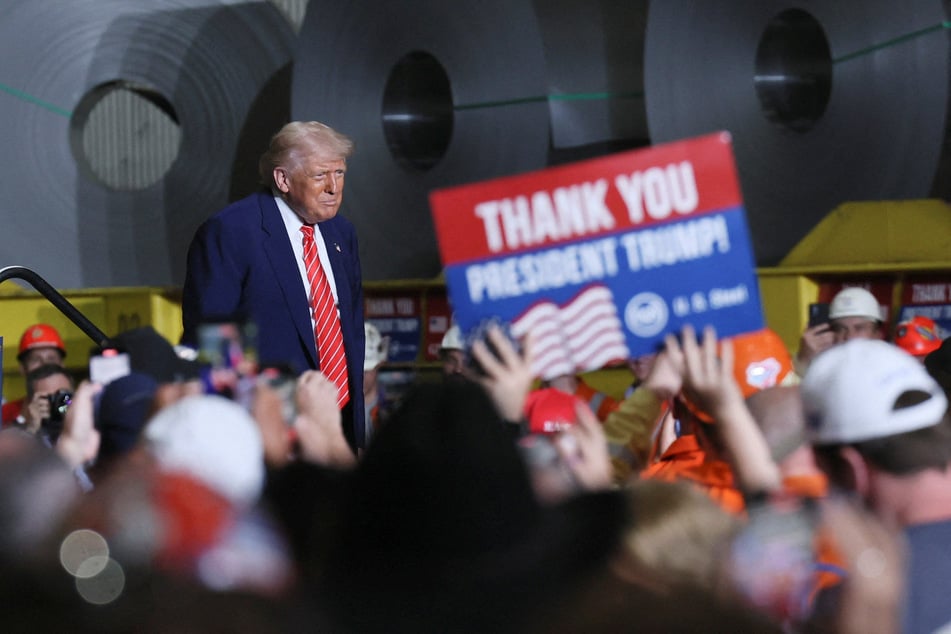 Trump spoke at a US Steel plant in West Mifflin, Pennsylvania on Friday, promising tens of thousands of jobs if a Nippon Steel takeover goes through.