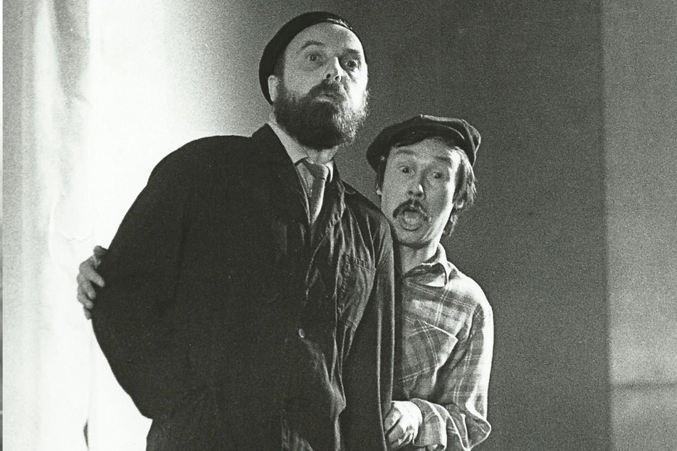 Eckard Lange (r.) prägte vier Jahrzehnte lang das Programm mit - beispielsweise 1984 mit Andreas Zweigler und "Hut ab, wir sind von gestern".
