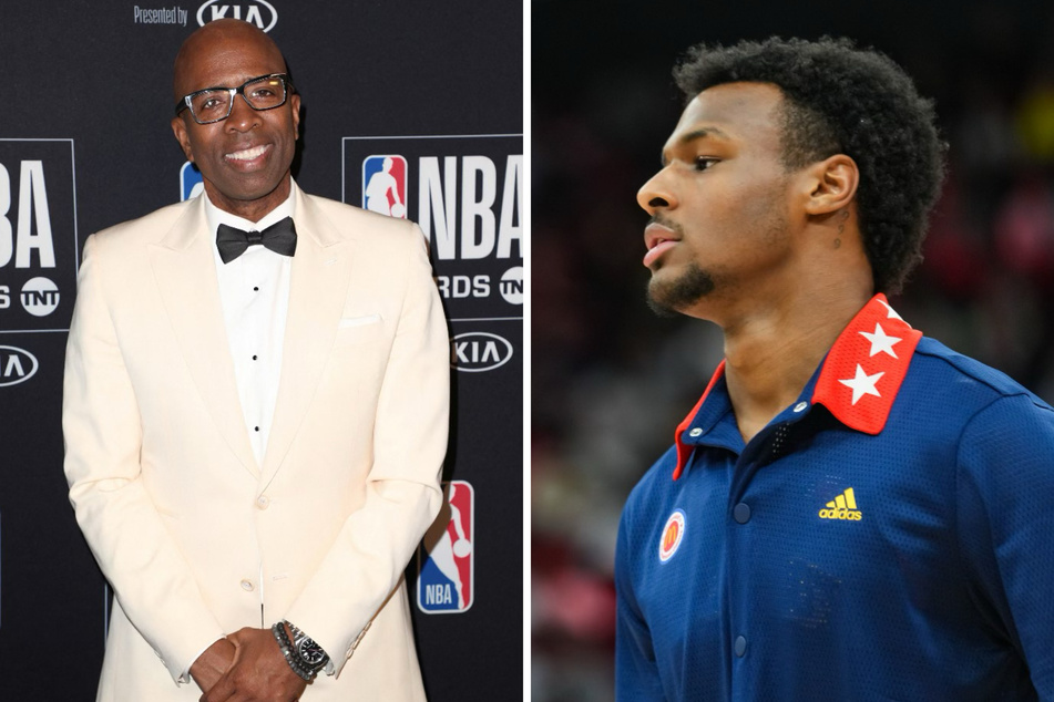 Two-time NBA champion Kenny Smith (l.) isn't here for the NBA hype around Bronny James.