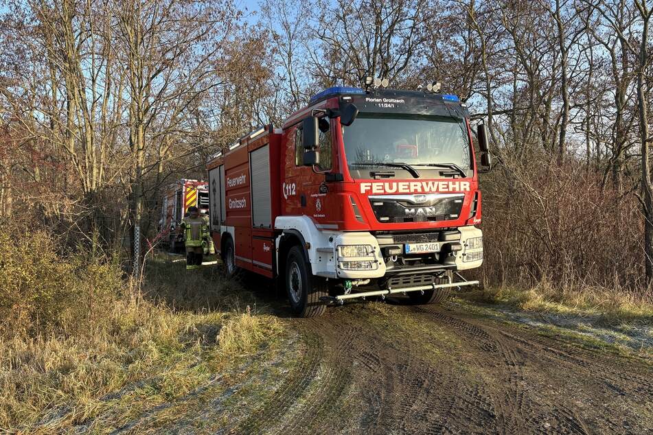 Rund 35 Einsatzkräfte mehrerer Feuerwehren waren an den Löscharbeiten beteiligt.
