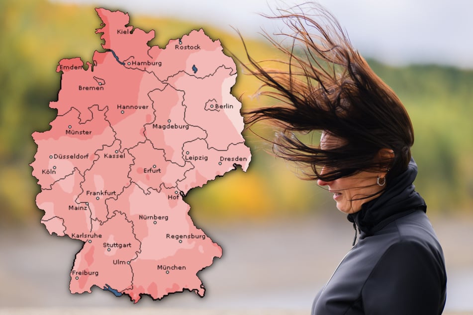 Sturmwarnung für Deutschland: Das Tief "Joshua" sorgt für Wind, Regen und Kälte.