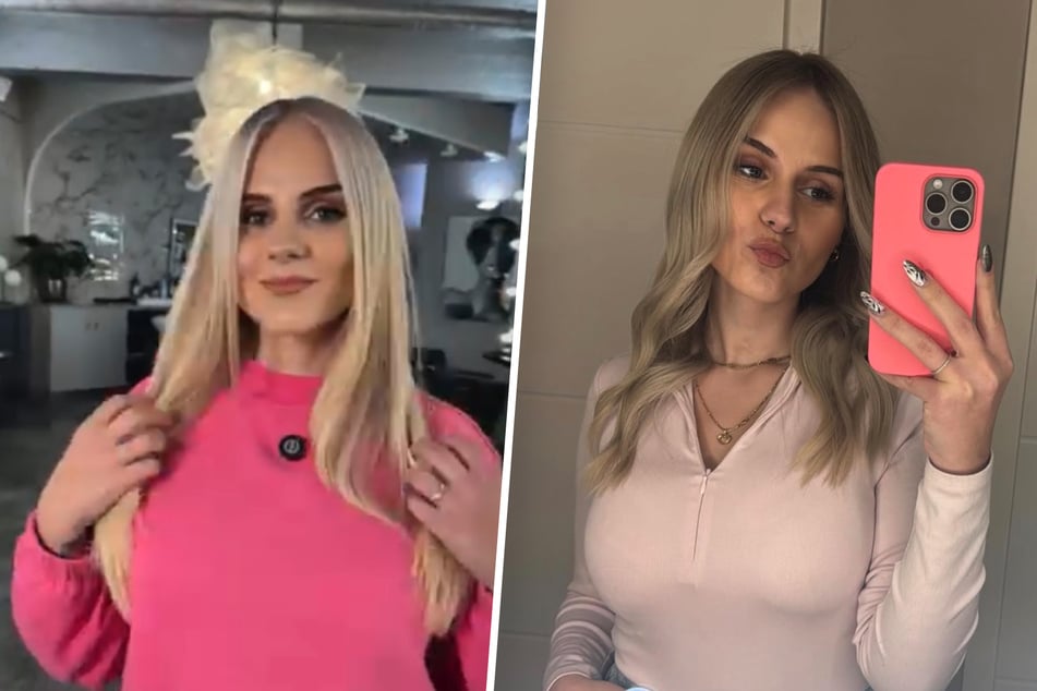 Frischer Look: Estefania Wollny (24) zeigt sich nach dem Friseurbesuch sichtbar heller.