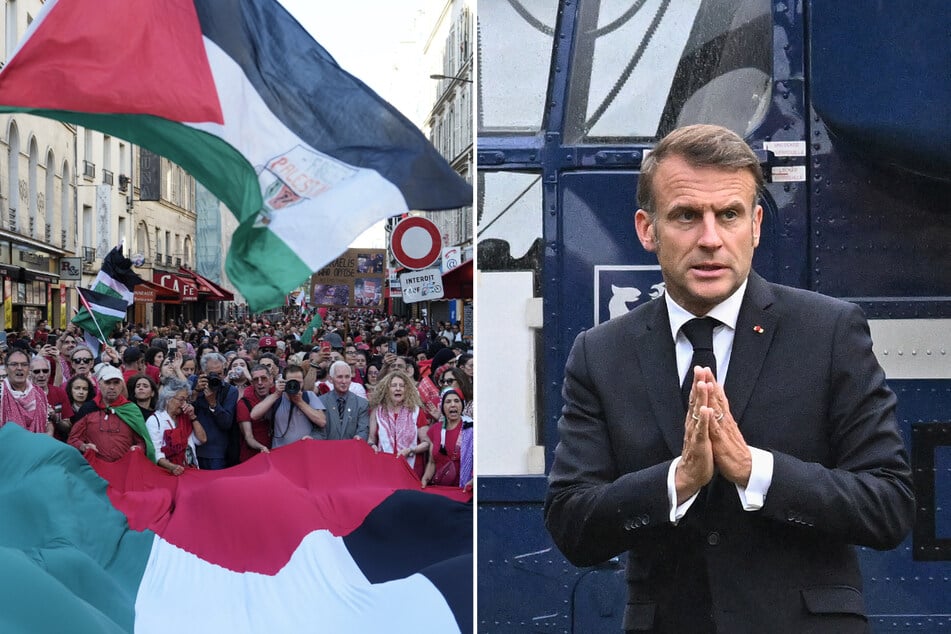 French President Emmanuel Macron said his country will officially recognize a Palestinian state in September.