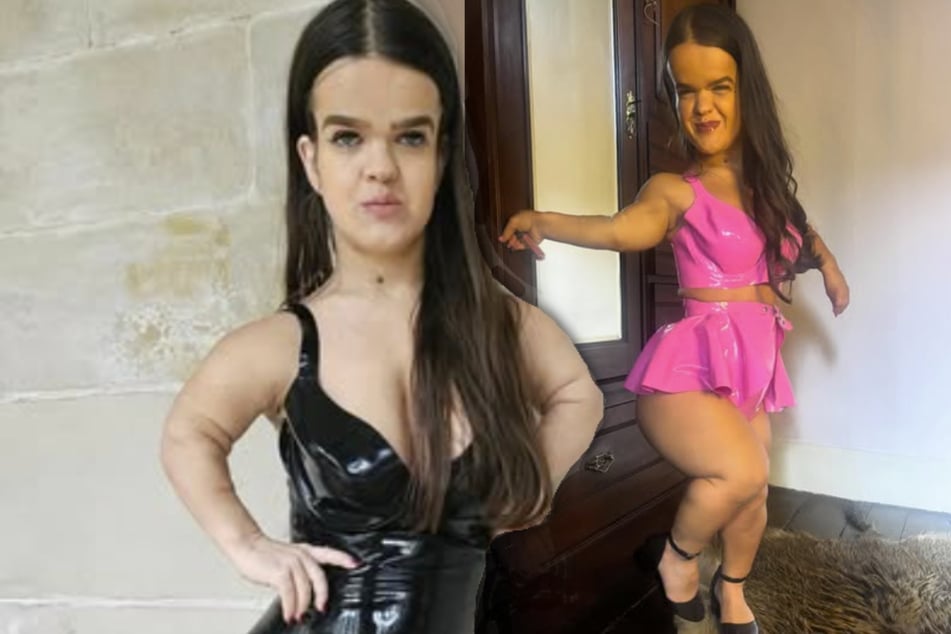 Er ist 60 Zentimeter größer: Kleinwüchsiges Erotik-Model verteidigt Beziehung