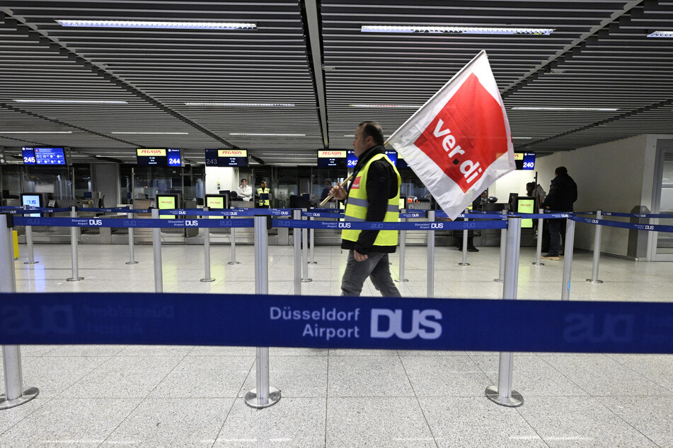 Im Januar wurde unter anderem auch am Flughafen Düsseldorf gestreikt.