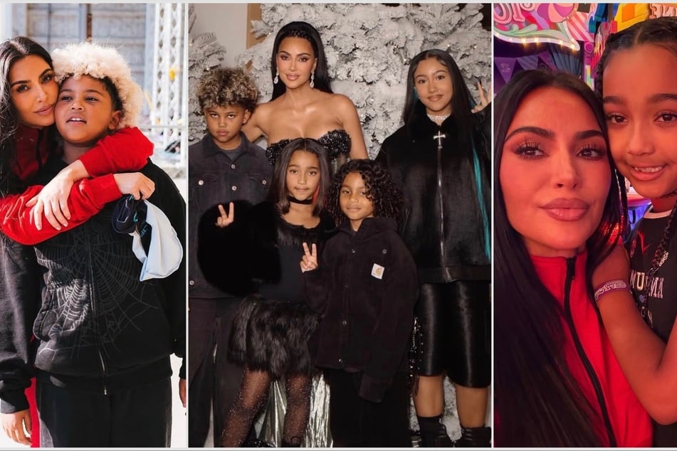Kim Kardashian shared heartwarming, throwback clips of her four children in honor of Mother's Day.