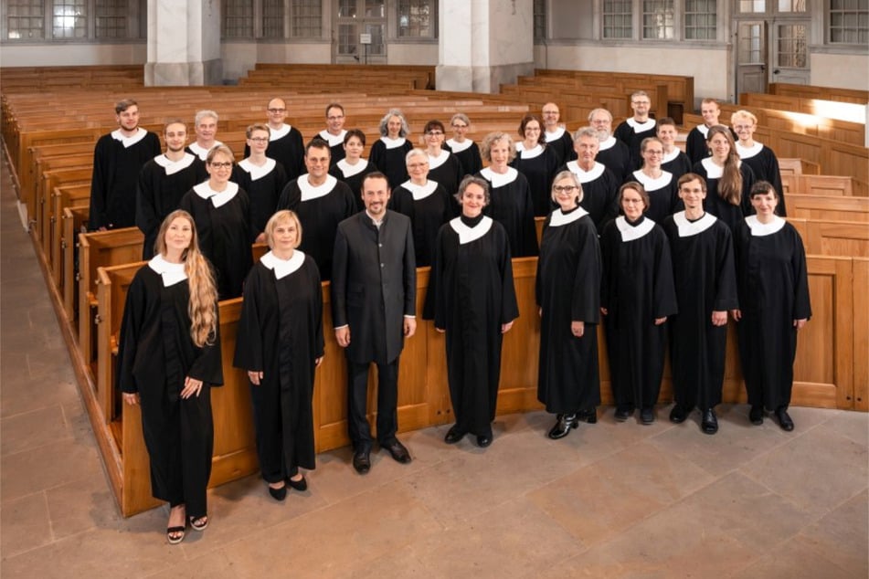 Der Kammerchor in der Frauenkirche.