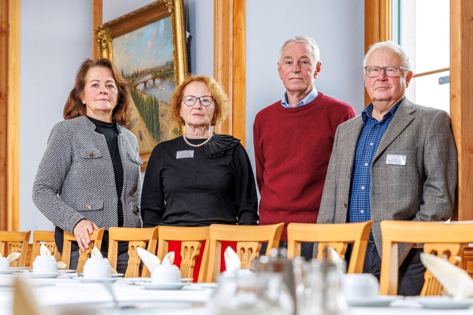 Die Vereinsmitglieder (v.l.): Ines Eschler (63), Stephanie Reball (79), Dr. Detlef Streitenberger (74), Klaus-Detlev Puchta (74).