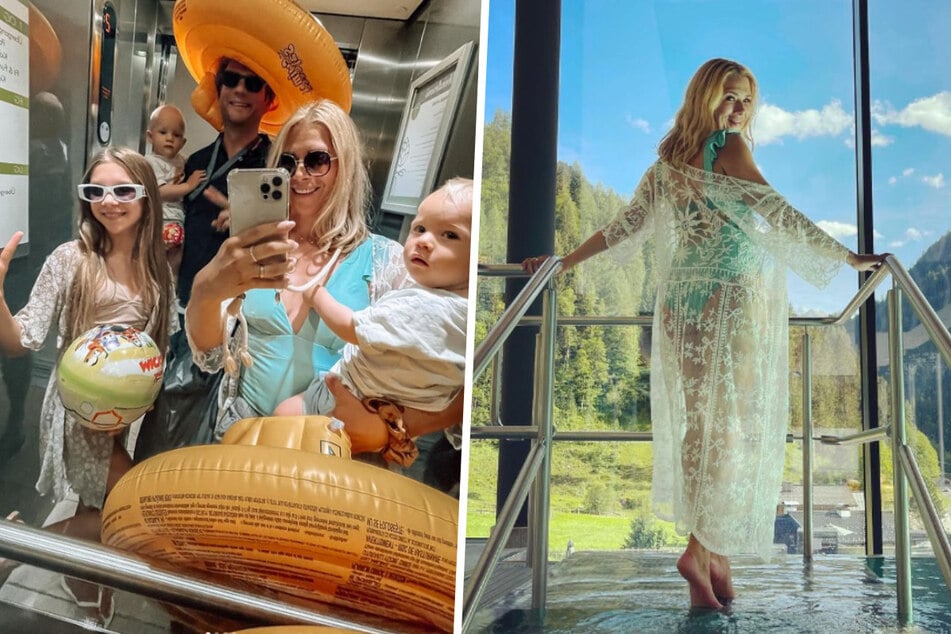 Tanja Szewczenko (44) und ihre Familie verbringen derzeit ihren Sommer-Urlaub im Salzburger Land in Österreich.