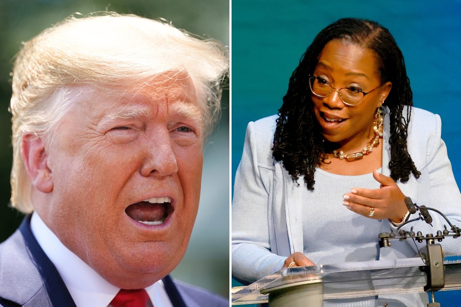 Supreme Court Justice Ketanji Brown Jackson (r.) recently criticized the court's ruling regarding Donald Trump's immunity from criminal prosecution.