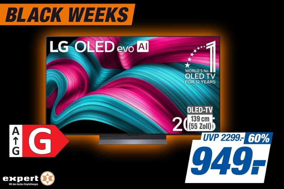 55-Zoll LG-Fernseher OLED55C56LB
für 949 statt 2.299 Euro.