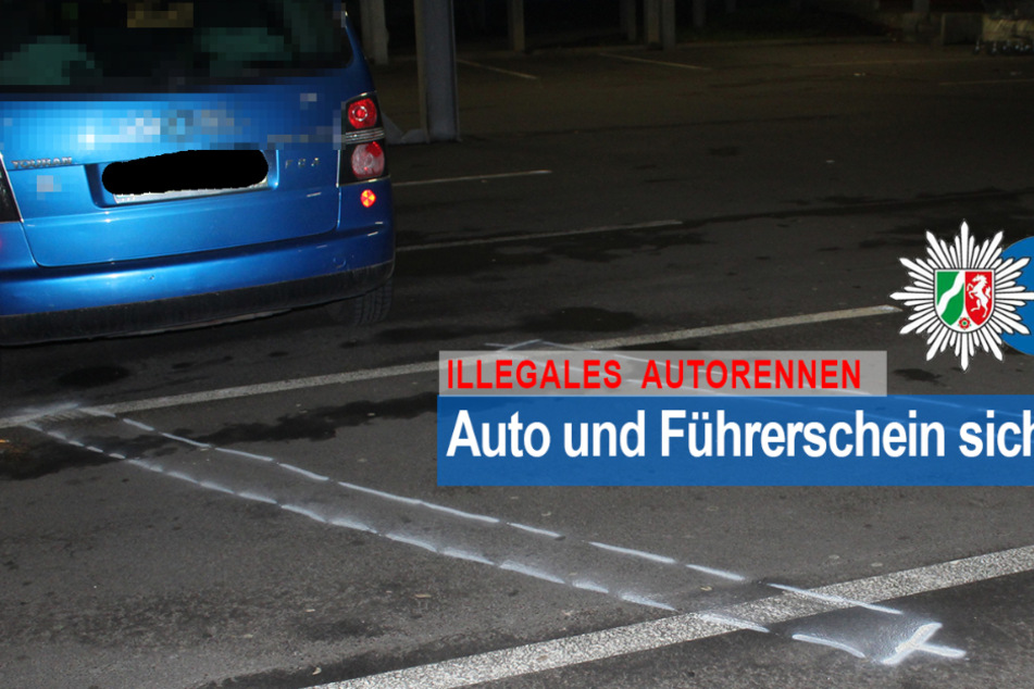 Vor einem Streifenwagen kam der Raser nur dank Vollbremsung zum Stehen.