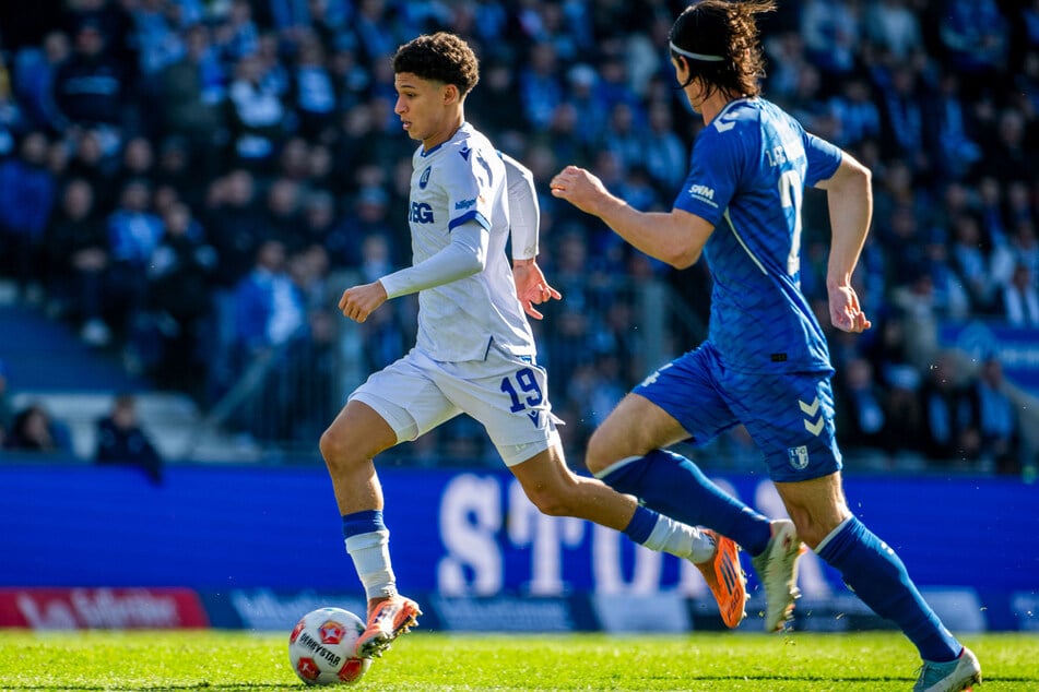 Beim Spiel gegen den KSC resultierte aus einem Fehlpass von Hugonet im Spielaufbau der erste Gegentreffer.