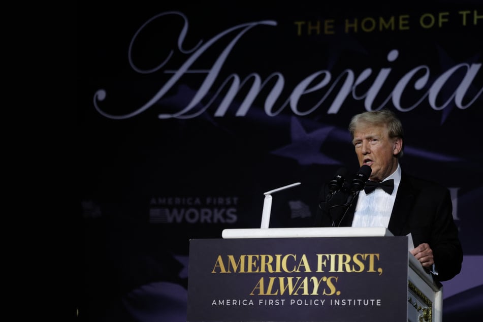 Trump promises to end wars with a "strong military" at America First gala