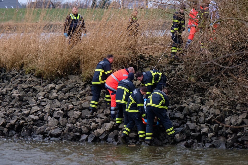 Hamburg: Schrecklicher Fund in der Elbe: Feuerwehr zieht Leiche aus dem Wasser