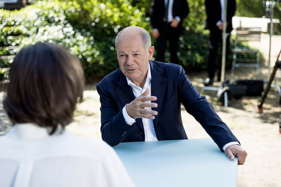 Bundeskanzler Olaf Scholz (66, SPD) im ZDF-Sommerinterview.