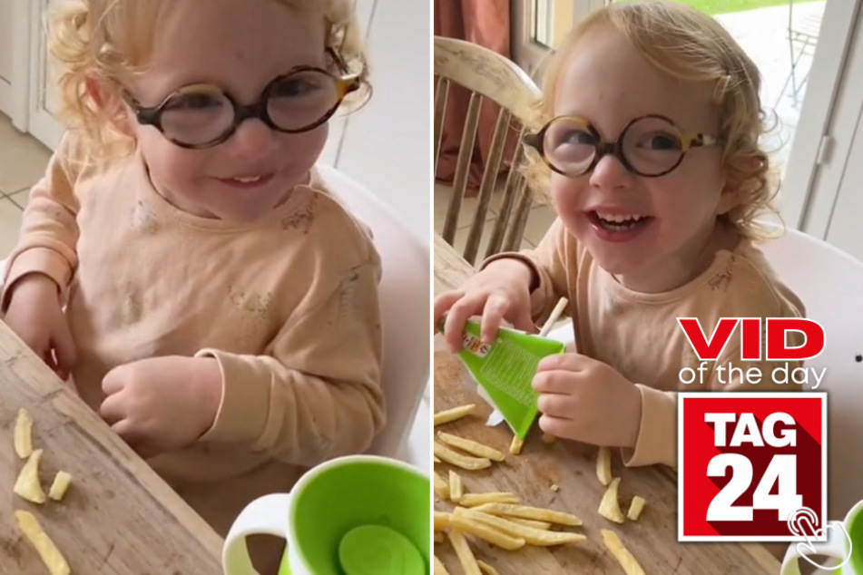 Today's Viral Video of the Day features a little girl whose laugh is absolutely priceless!