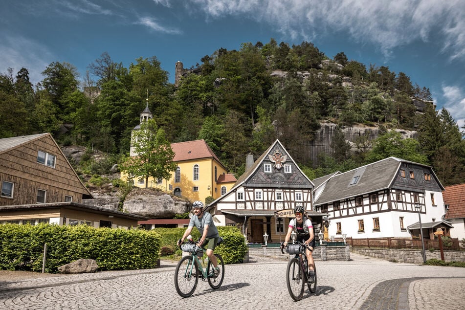Den Oybin vor Augen, erschließt sich der Name der Radstrecke fast von selbst. "Rockhead" bedeutet übersetzt schlicht "Steinkopf".