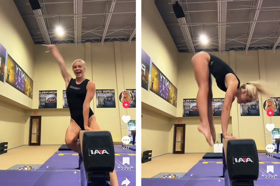Despite retiring from gymnastics, Olivia Dunne can't seem to stay away from the gym, as evidenced by her latest viral TikTok on the balance beam.