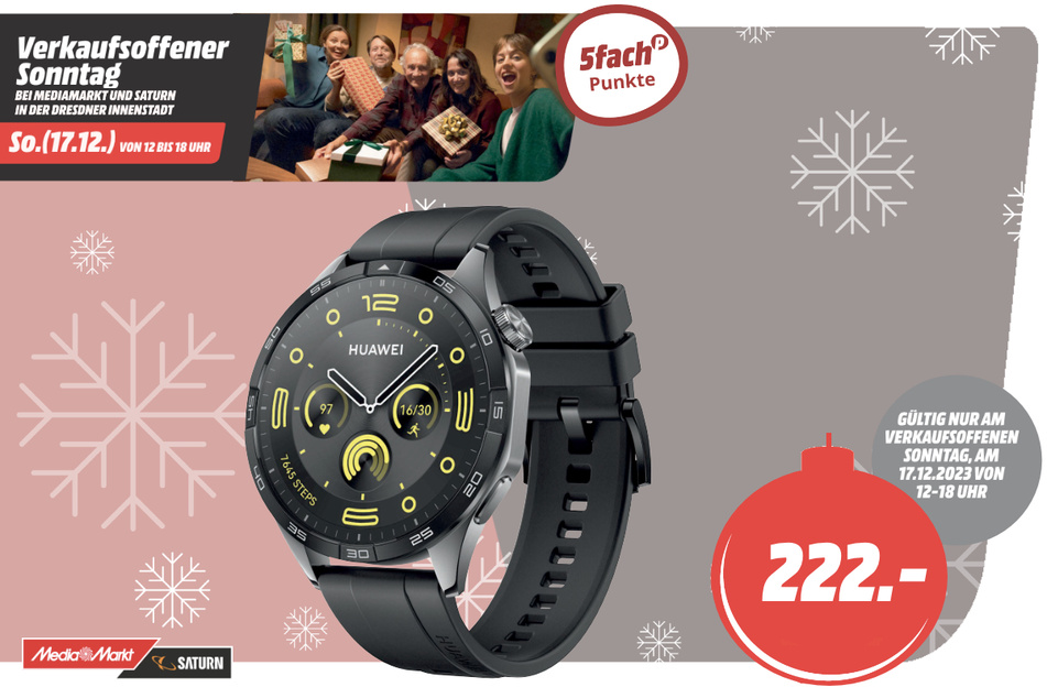 Huawei-Smartwatch für 222 Euro.