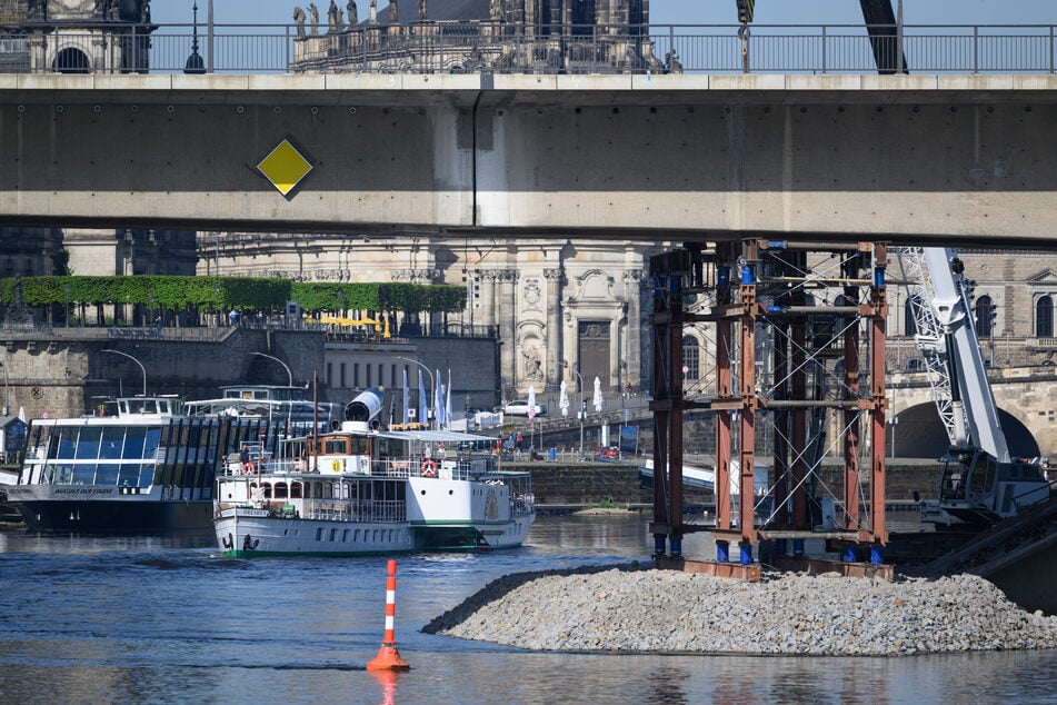 Zuletzt ließ die Stadt Hilfsstützen wie diese an der Brücke errichten. (Archivfoto)
