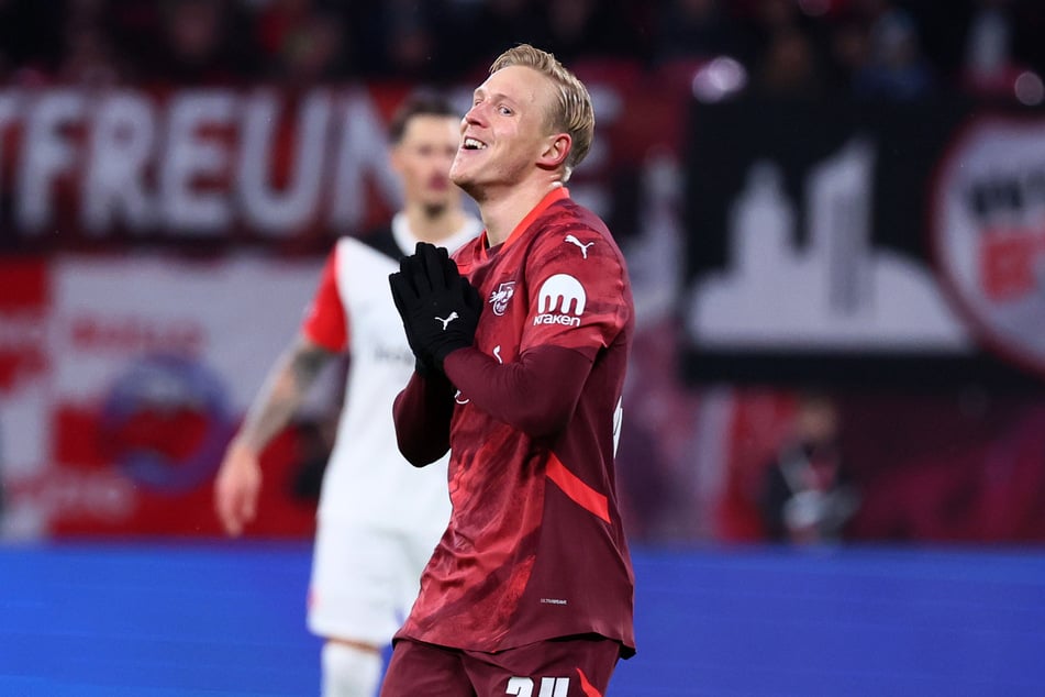 RB Leipzigs Xaver Schlager (27) machte ein richtig gutes Spiel gegen Eintracht Frankfurt.