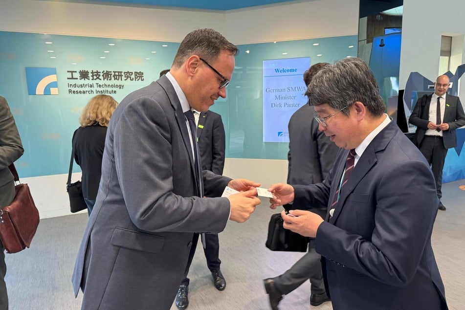Der Minister nutzte die Messe, um Kontakte nach Taiwan zu knüpfen.