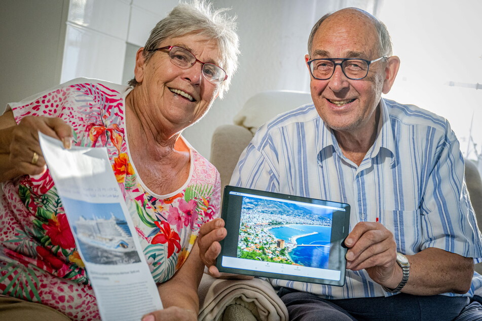 Christine (80) und Eckard Hagen (80) reisen lieber in den Süden, als zu Hause im Winter die Heizung aufzudrehen.