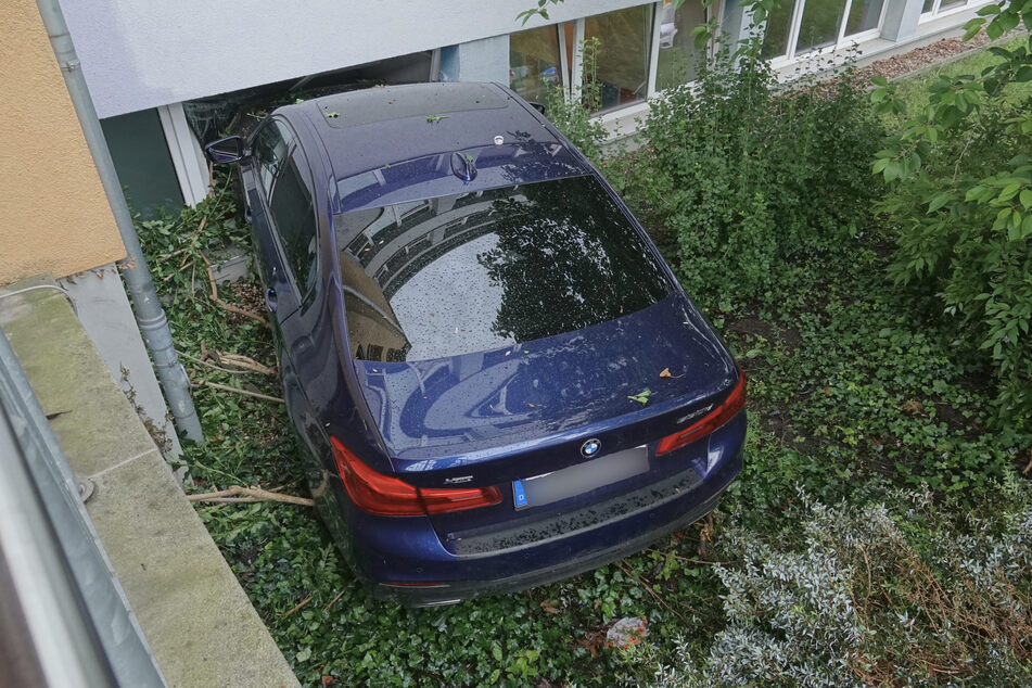 Warum die Fahrerin des blauen BMW von der Straße abkam, wird noch ermittelt.