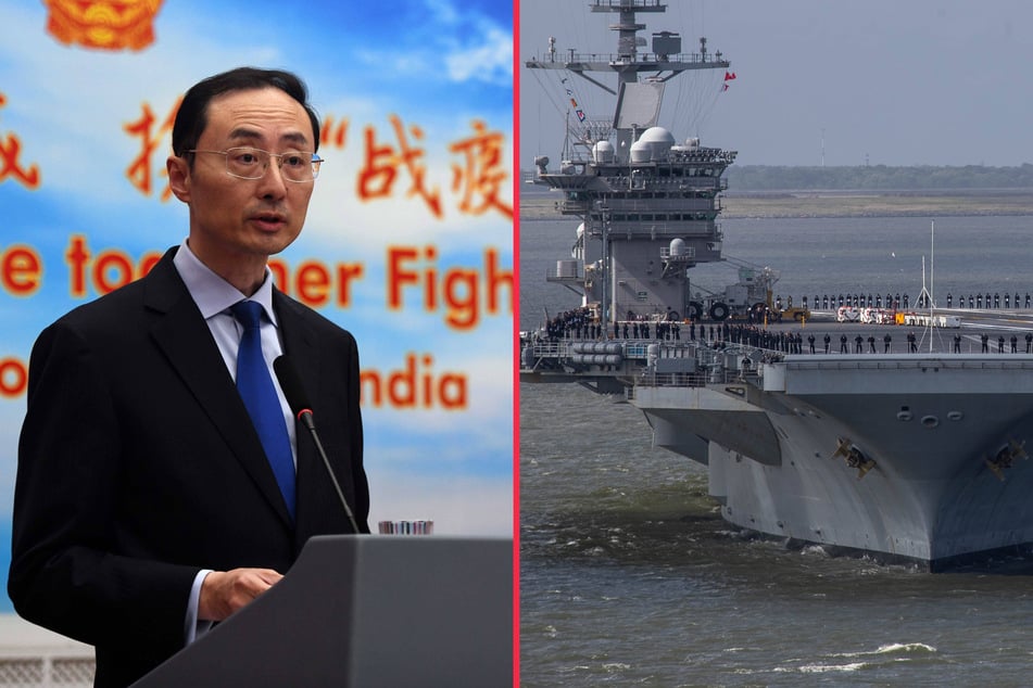 China's foreign ministry sees US military behavior as triggering an "arms race."