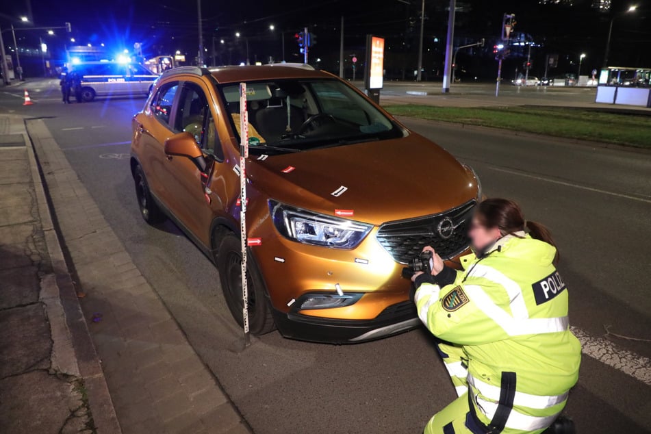 Der Verkehrsunfalldienst vor Ort.