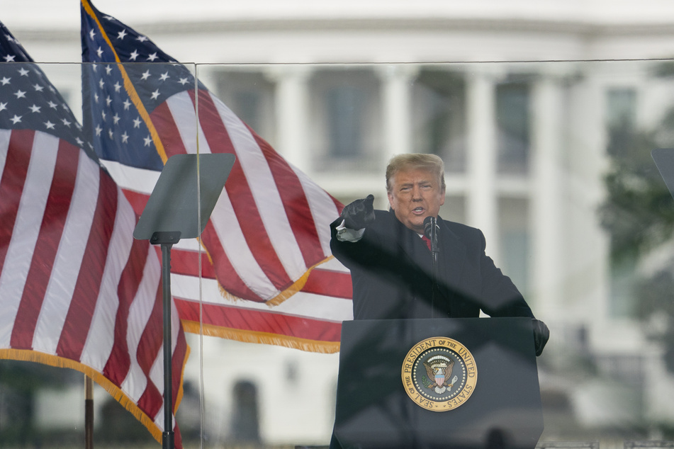 Noch-US-Präsident Donald Trump (74) am Mittwoch bei seiner Rede vor seinen Anhängern in Washington D.C.