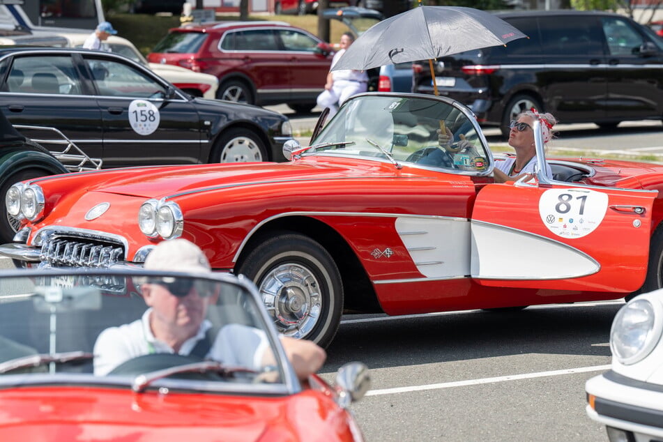 Mehr als 150 Fahrzeuge nehmen an der "23. Sachsen Classic Rallye" teil. (Archivbild)