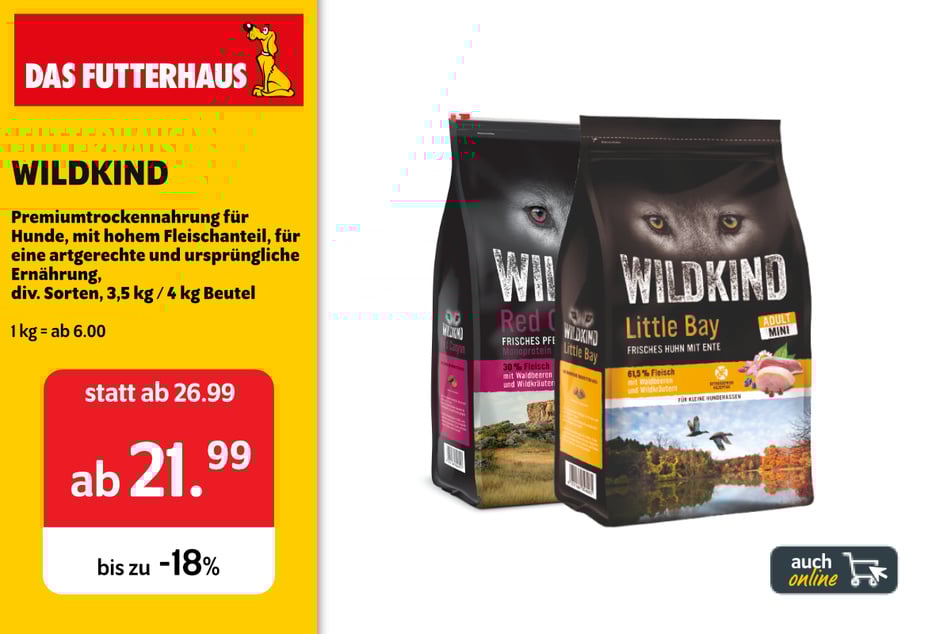 WILDKIND Premiumtrockennahrung für Hunde