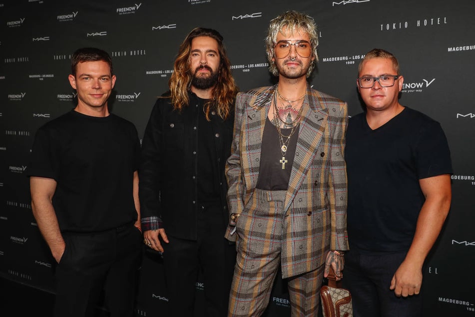 Georg Listing (36, v.l.n.r.), Tom Kaulitz, Bill Kaulitz (beide 34) und Gustav Schäfer (35) werden 2025 als Tokio Hotel auf die nächste große Europa-Tour gehen.