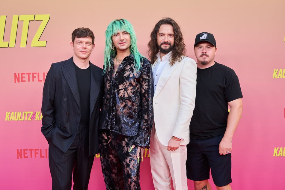 Die Tokio-Hotel-Mitglieder Georg Listing (l. 38) und Gustav Schäfer (r. 36) widmeten schöne Worte an Bill und Tom.