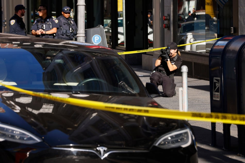 Der Tatort im US-amerikanischen San Francisco. An der Ecke Geary Street und Grant Street war der Sportler niedergeschossen worden.